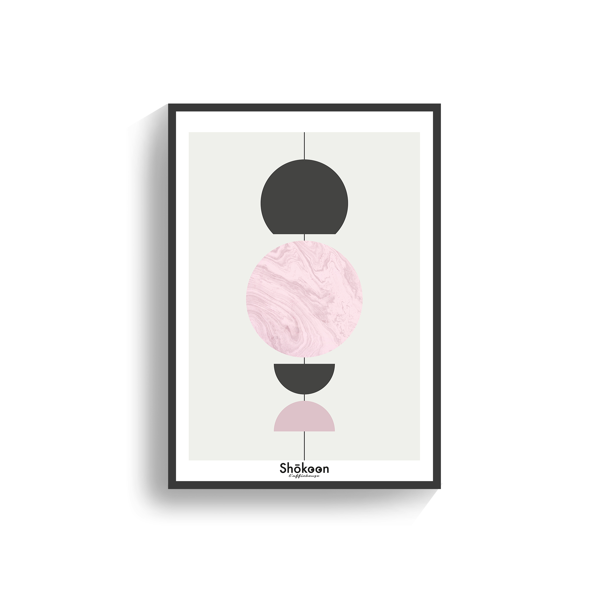 affiche-poster-deco-abstrait-forme-geometrique-mineral-marbre-rose-gris-noir-www-shokoon-lafficheuse-com