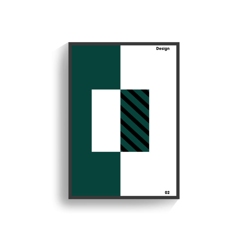affiche-poster-deco-design-graphique-forme-geometrique-vert-noir-blanc-www-shokoon-lafficheuse-com