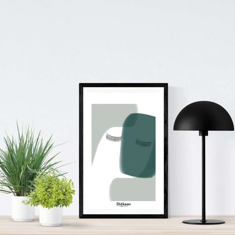 affiche-poster-deco-minimaliste-abstrait-aquarelle-femme-visage-www-shokoon-lafficheuse-com
