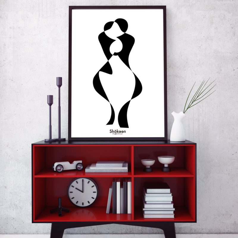 affiche-poster-moderne-arty-deco-femme-homme-amour-www-shokoon-lafficheuse-com