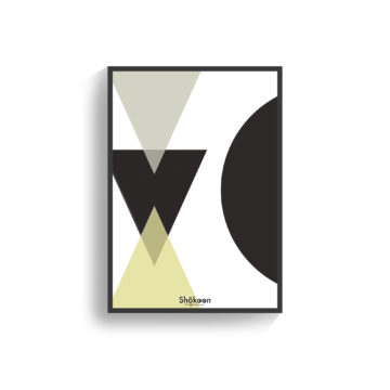 illustration-affiche-poster-deco-art-contemporain-forme-triangle-noir-gris-or-www-shokoon-lafficheuse-com