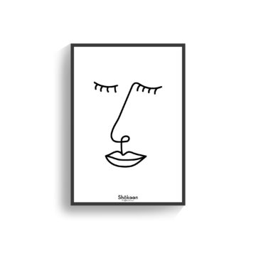 affiche-poster-minimaliste-visage-line-art-alba-www-shokoonlafficheuse-com