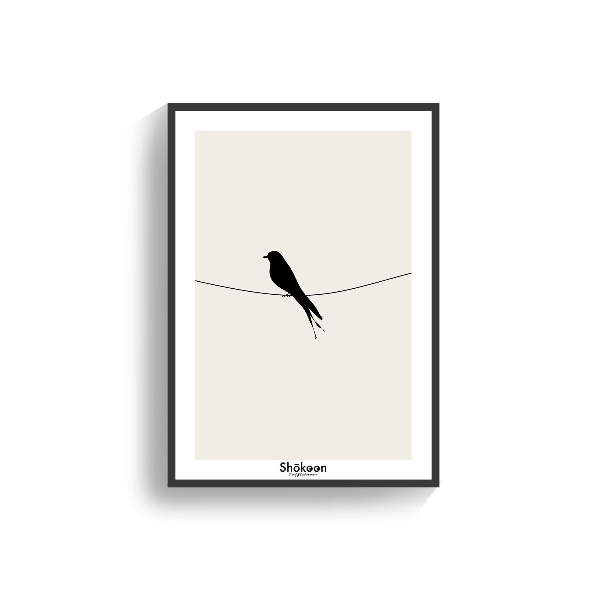 affiche-illustration-oiseau-hirondelle-noir-shokoonlafficheuse-com